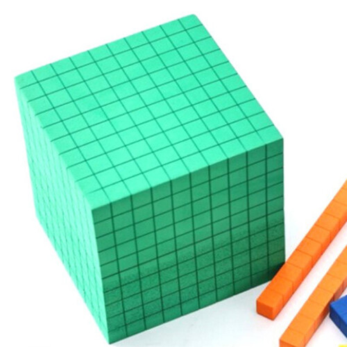 Ten Blocks Complete Set Kids Math Plaything Math Blocks Plastic Base Ten Set  Kids Math Plaything Counting Cubes Set 1