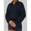 Felpa con Mezza Zip da Donna, Autunno e Inverno, Pullover Caldo, Casual e Antivento Blu Scuro M 4