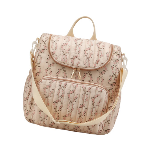Wickelrucksack für Eltern mit sicherer Vordertasche mit-Rosa