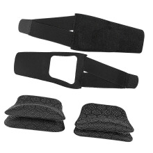 (Black pad) Gel Orthopedic Insoles For Flat Feet Correction Anti Fatigue Cushioning With Silicone Grip Technology Multicolor