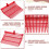 Manure Fork Replacement , Pitchfork , Horse Manure Rake, for Picking  Manure, Stable Waste Removal,Red,2Pcs 3