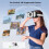 VR Headset 3D Virtual Reality Glasses Adjustable Headband 3D VR Virtual Reality Glasses for   & OLED 3