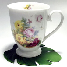 18Pc Tropical Artificial Leaves EVA Coasters Cup Bowl Pad Mat Coffee Tea Cup Mats Drink Coasters Hawaii Theme Party