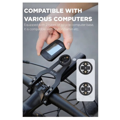 ESLNF Supporto per Bicicletta con Supporto per Computer, Supporto per Bicicletta per /Bryton, Supporto per Videocamera da Ciclismo, Accessori 2
