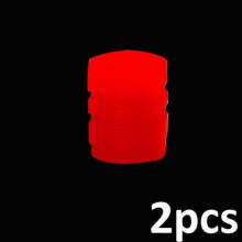 (Red-2pcs) Car Luminous Tire Valve Motorcycle Bike Tyre Night Glowing Cap Tyre Hub Universal Cap Decor Dustproof Nozzles Cover Accessories Boris