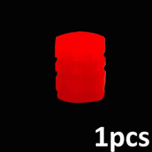 (Red-1pcs) Car Luminous Tire Valve Motorcycle Bike Tyre Night Glowing Cap Tyre Hub Universal Cap Decor Dustproof Nozzles Cover Accessories Boris