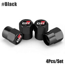 4Pcs/Set Car Wheel Tire Valve Caps Metal Stem Cover for Toyota GR Sport Gazoo Racing Yaris 86 Corolla Hilux GR Tyre Accessories~01159