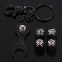 (Black 5) Car Tire Valve Cap Tyre Air Stems Caps Auto Dustproof Cover For BMW M 3 5 X5 ALPINA E0 E46 E60 E70 E90 F20 Modification Styling