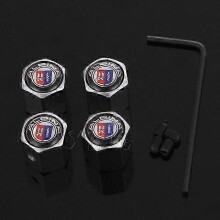 (Silver 4) Car Tire Valve Cap Tyre Air Stems Caps Auto Dustproof Cover For BMW M 3 5 X5 ALPINA E0 E46 E60 E70 E90 F20 Modification Styling