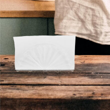 6 Servilleteros de para Media  con Forma de Segmento de Naranja, Servilleteros de Mesa Independientes con Diseño Moderno de Abanico