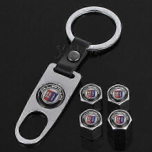 (Silver 2) Car Tire Valve Cap Tyre Air Stems Caps Auto Dustproof Cover For BMW M 3 5 X5 ALPINA E0 E46 E60 E70 E90 F20 Modification Styling