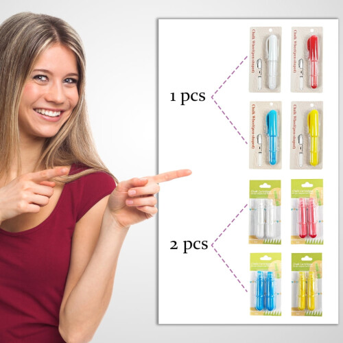 Fabric chalk marker pen-shaped erasable chalk wheel 2