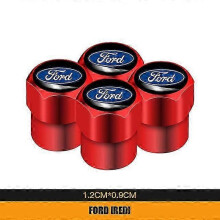 (B Red) 4Pcs Metal Car Wheel Tire Valve Stem Caps Cover For Ford Focus 2 Ford3 Fiesta Ecosport Kuga Mondeo Everest ESCORT Auto Parts shry