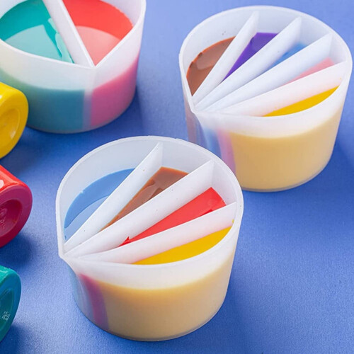 Silicone Resin Mixing Cup White 3.7x2x2.1 in 1 pc 2
