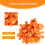 Orangea hartsknappar 1000 st 3