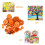 Orangea hartsknappar 1000 st 5