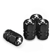 4Pcs Metal Car Tire Valve Caps Auto Emblem Dust Proof Accessories for Peugeot 208 308 205 3008 207 206 307 407 508 2008 5008 107 shry Edition