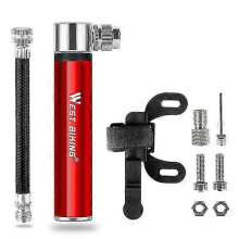 120Psi portable bicycle pump with pressure gauge presta schrader valve pump for ball road mtb tire bike cycling pump