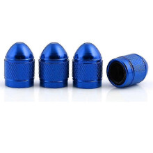 Knurled Tire Valve Stem Caps Aluminum with Plastic Liner Corrosion Resistant Tyre Wheel Nipple Caps for Cars and Motorcycles~01170