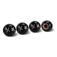 4PCS/Set Universal Wheels Tires Valves Decorative Round Ball Car Van Rustproof Dust Air Leakproof Car Bike Motorcycle Caps Parts~00537