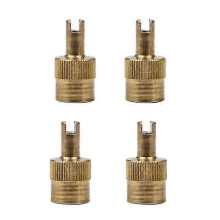 (Yellow) Tire compatible with Valve Stem Cap Cover Core Remover Tool Repair Fixing compatible with Truck Trailer