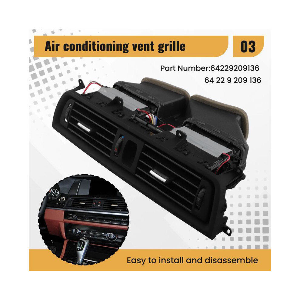 64229209136 Dash Air Conditioning Vents Air Ventilation Grille For 5Inch F10 F11 520I 520D 525I 523I 525D 528I 530I 4714120381753
