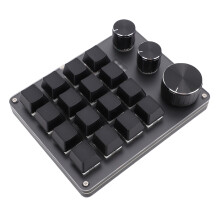 Individuelles Makro-Tastenfeld 16K 3L132x105x34.5mm Schwarz