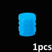 (Blue-1pcs) Car Luminous Tire Valve Motorcycle Bike Tyre Night Glowing Cap Tyre Hub Universal Cap Decor Dustproof Nozzles Cover Accessories