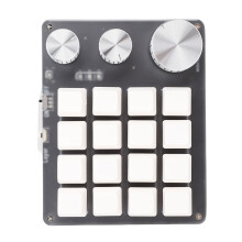 16-Tasten-Tastatur 3 Knöpfe Weiß 13210534,5 mm 200 mAh