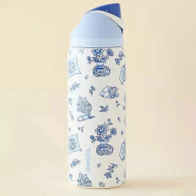 (24oz) Owala Freesip Stainless Bottle 24/32oz Exclusive Edition Delft Cat