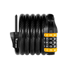Antivol de vélo WEST BIKING YP0705061-0705062 à code, câble métallique, spécifications : 1,5 m, cinq chiffres