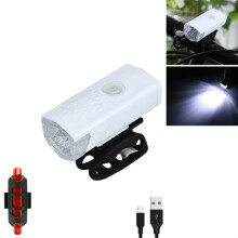 Fahrrad-USB-Lade-Vorderlicht, Fahrradbeleuchtung, Farbe: Weiß 2255 Licht + 928 Rotes Rücklicht