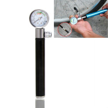 Mini pompe à vélo manuelle, universelle pour vélos, pompe portable pour le cyclisme en extérieur (noire).