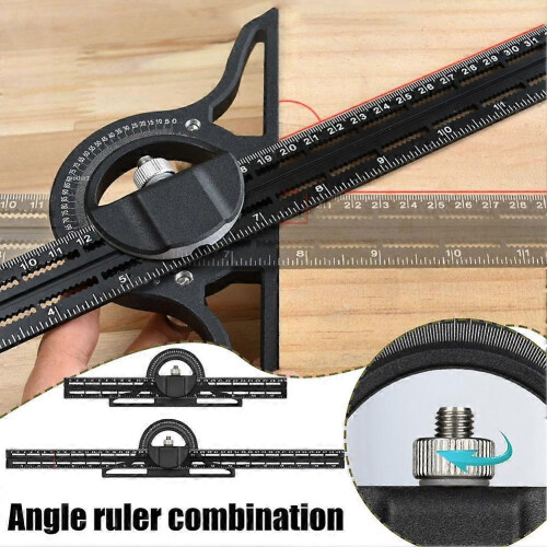 (300mm) Angle Ruler, 360 Degree Universal Bevel Protractor 1