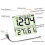 (White) LCD Digital Clock with Alarm Thermometer Hygrometer Wall Clock Waterproof 4