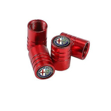 4PCS Metal Alloy Car Wheel Tire Valve Stem Caps for Alfa Romeo 159 Giulietta 147 Mito Giulia 156 166 GT Stelvio Tonale shry Edition 0625