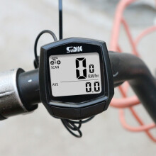 SUNDING SD-581A Fietscomputer met snoer, snelheidsmeter, kilometerteller, waterdicht, meetbare temperatuur en stopwatch