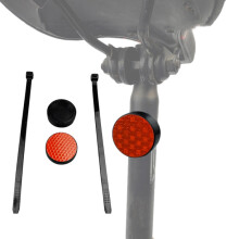 Mountain Bike Reflector Anti-theft Tracking Locator Hidden Bracket For AirTag 2nd Gen / AirTag 1st Gen(Red)