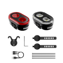 CYCLAMI CY300T Vorder- und Rücklicht Fahrradlicht mit intelligentem Sensor Rennrad- und Mountainbike-Beleuchtung