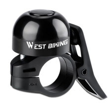 Sonnette de vélo puissante WEST BIKING YP0706059 pour vélos pliants, VTT et autres vélos de cyclisme (noir)