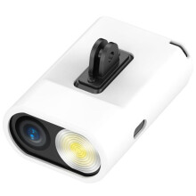 Silikon-Schutzhülle für Garmin Varia Vue Stirnrad-Fahrradrekorder (Weiß)