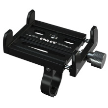 ENLEE Telefoonhouder en Fietsnavigatiehouder van aluminiumlegering (zwart)