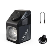Luz delantera colgante para bicicleta CYCLAIMI CYC1000 para ciclismo nocturno, para bicicleta de carretera, con montaje inferior y anti