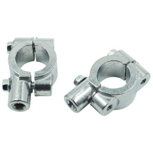 6 motorfiets modificatieonderdelen te koop: stuur, spiegelbevestigingen (M8 25MM zilver).