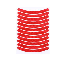 Selling in packs of 10 Jg-phc-12 children's bicycle/balance bike reflective stickers, nighttime warning riding outline stickers (red).