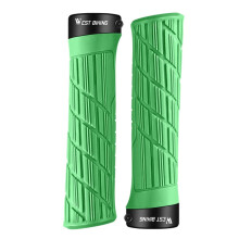 West Rider bicycle grips (grass green) - anti-slip, shock-absorbing, comfortable.