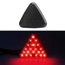 Fahrrad-/Mountainbike-Rücklicht im X-Stil mit dreieckiger LED-Pilotleuchte (Schwarz)