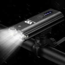 WEST BIKING Fahrrad-Lichtsensor-Scheinwerfer Mountainbike-Nachtfahrscheinwerfer Starkes Licht (Schwarz)