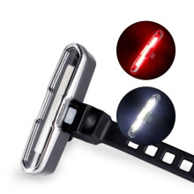 Fietslamp met USB-oplaadfunctie, LED-waarschuwingslicht, COB-achterlicht voor nachtritten, specificatie: 7505B rood-wit licht