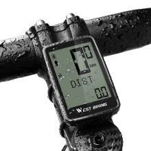 WEST BIKING Mountainbike Racefiets Vijftalige Codetabel USB Draadloze Codetabel Snelheidsmeter (Zwart)